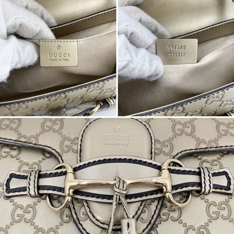 Gucci Leather Shoulder Bag Emily image 7