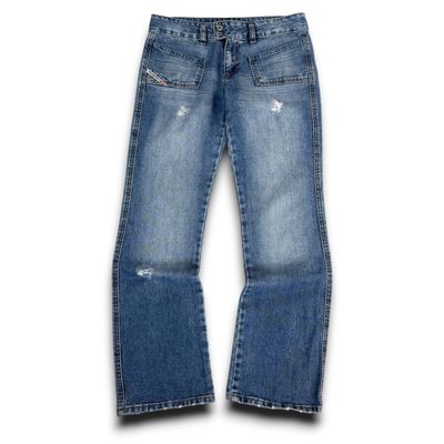 Diesel 2000's relaxed distressed denim bootcut jeans (S)