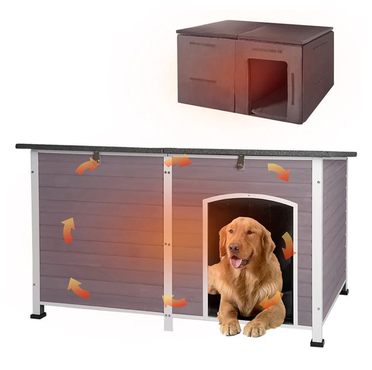 Other Extra Large Insulated Dog House | Pet HutchSoft Liner Inside - Grey product image