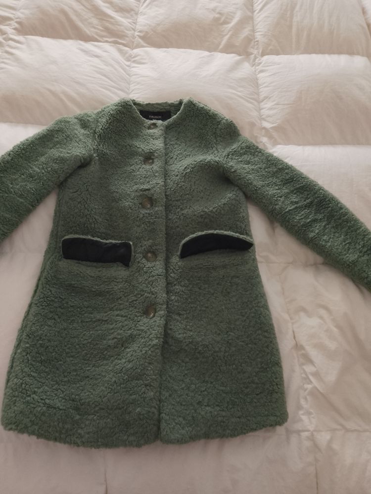 Green Textured Coat 4