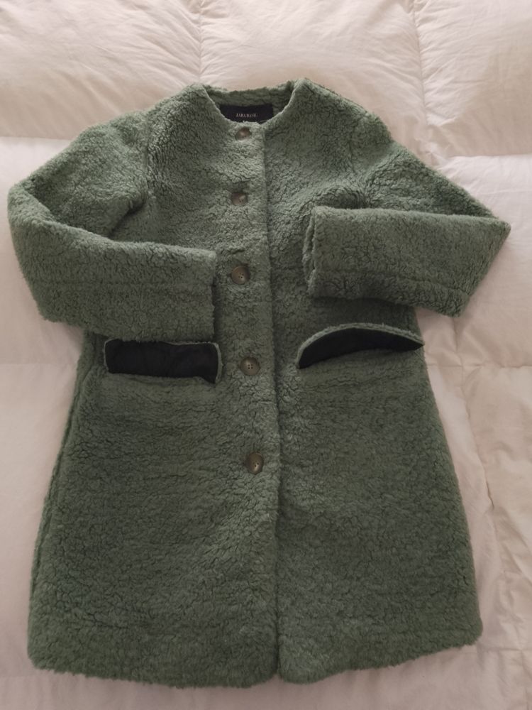 Green Textured Coat 3