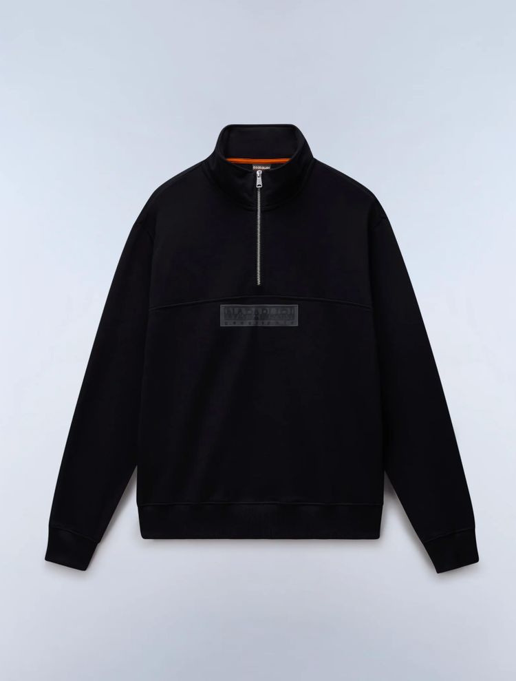 Napapijri Box Logo 1/4 zip Black Beauty imagen 1