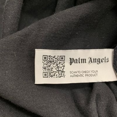 Palm Angels Medium Tee Star Graffiti Black T-Shirt Green Graphic 3