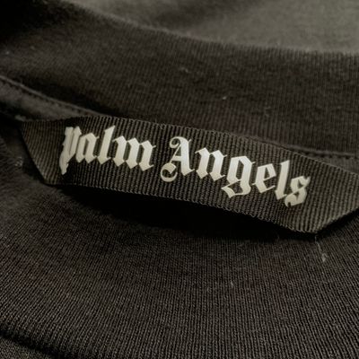 Palm Angels Medium Tee Star Graffiti Black T-Shirt Green Graphic 6