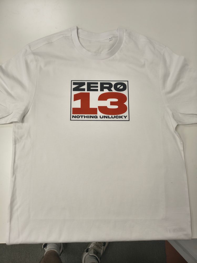 *NEW RELEASE* Zero13 Box White T-Shirt, New, all sizes