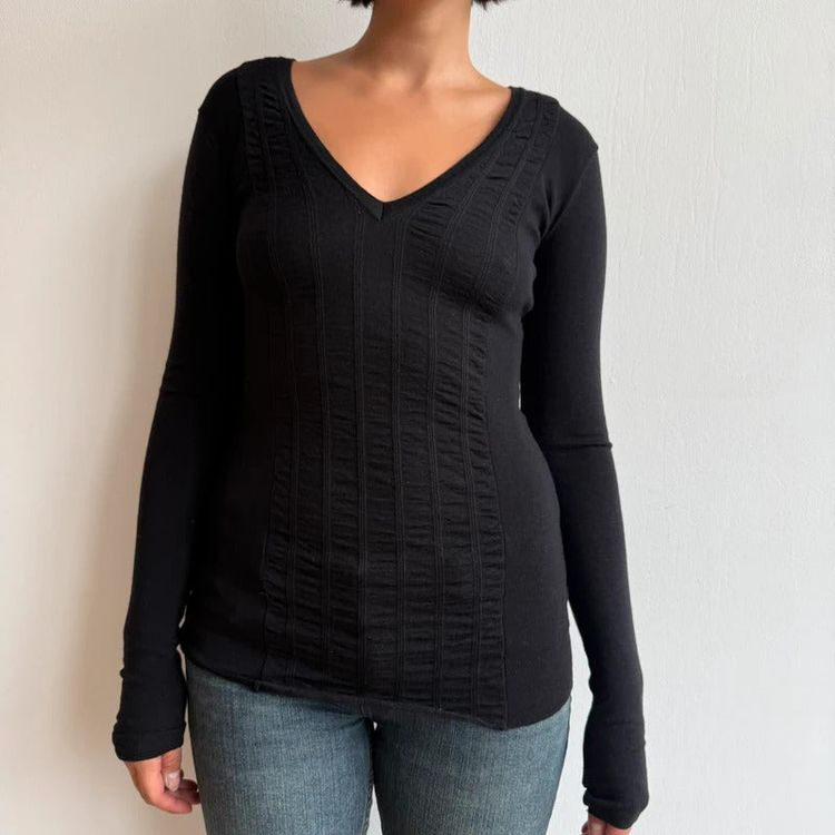 Burberry v neck knit jumper - Size S imagen 9