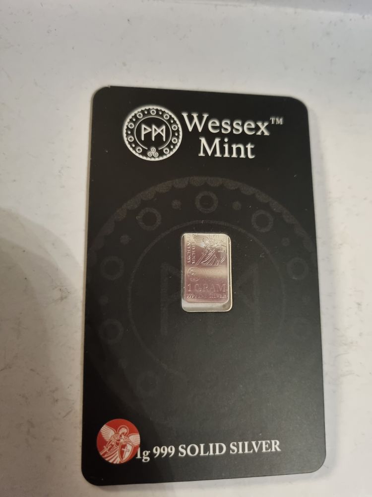 Archangle wessexMint 1G 999 Solid Silver Bar