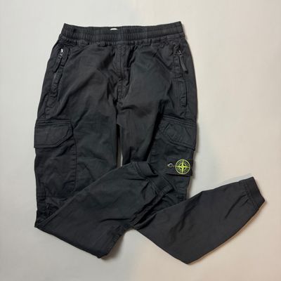 Stone Island Black Cargo Trousers - W30