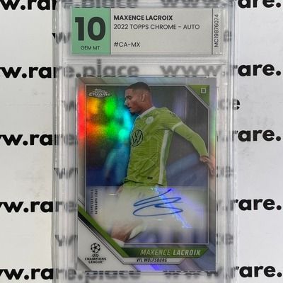 MCG GEM MT 10 Maxence Lacroix #CA-MX 2022 Topps Chrome - Auto (2022)