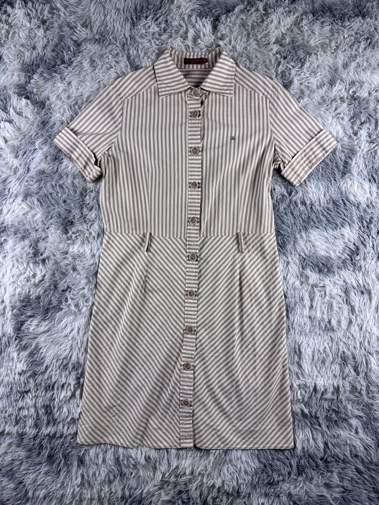 striped button-up dress Burberry