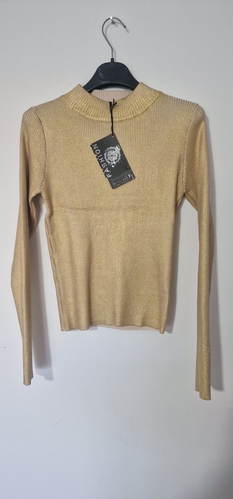 Other Beige Ribbed Long Sleeve Top product image