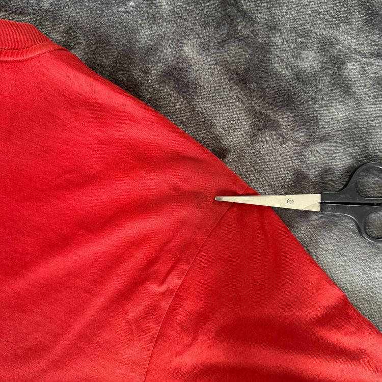 Authentic Stone Island Patch Logo Red T-Shirt - Small image 8