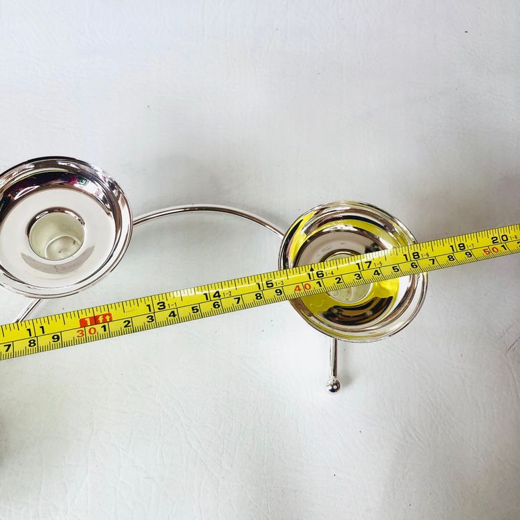 PartyLite P8323 Silver-plated Tealight Candle Holder Snake-shape Table Decor New 19