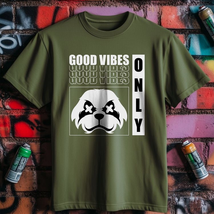 Good Vibes Panda T-Shirt - Spread US image 5