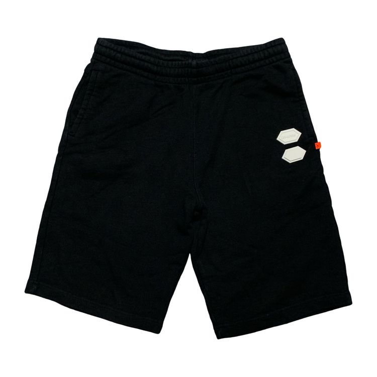 Off White Medium Shorts Graphic Black Jogger Bottoms Virgil Abloh