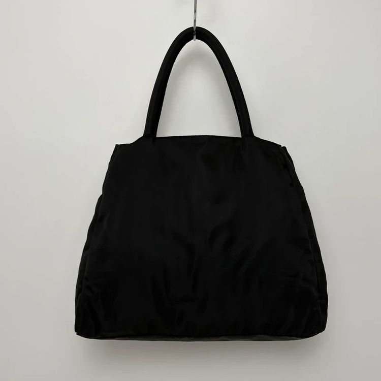 Prada Tessuto Vintage Black Nylon Tote Bag image 4