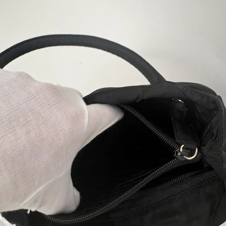 Prada Tessuto Vintage Black Nylon Tote Bag image 9