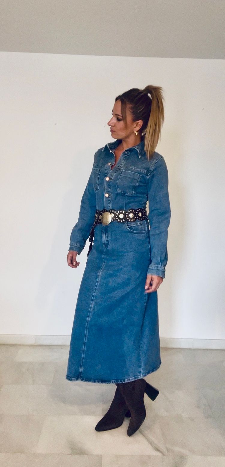     Vestido Denim Largo image 2
