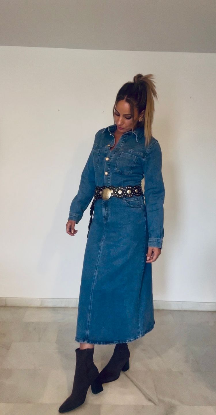     Vestido Denim Largo image 8