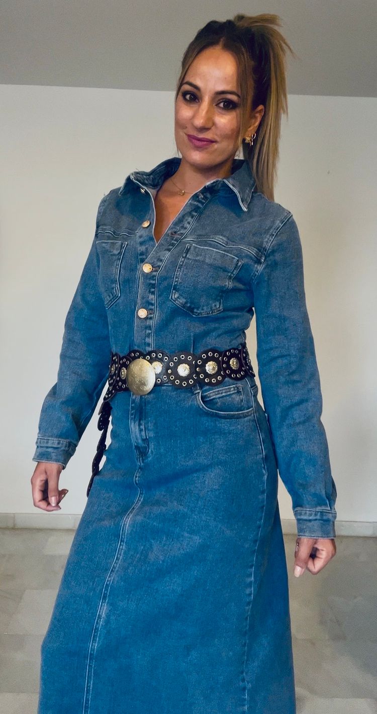     Vestido Denim Largo image 9