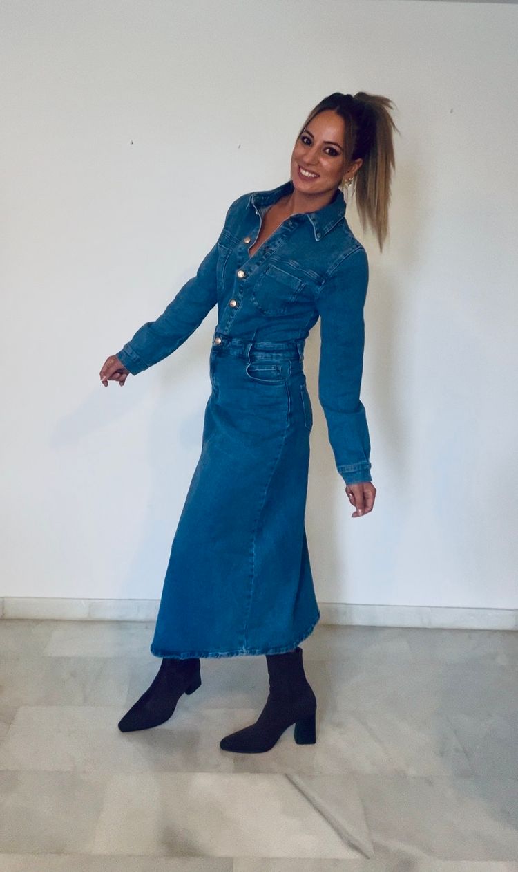     Vestido Denim Largo image 1