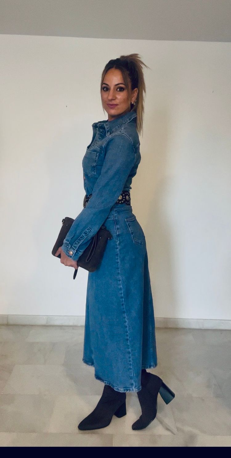     Vestido Denim Largo image 4