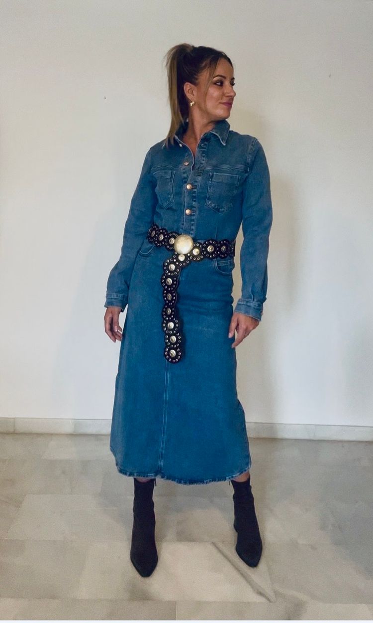     Vestido Denim Largo image 7