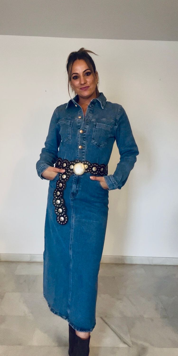     Vestido Denim Largo image 6