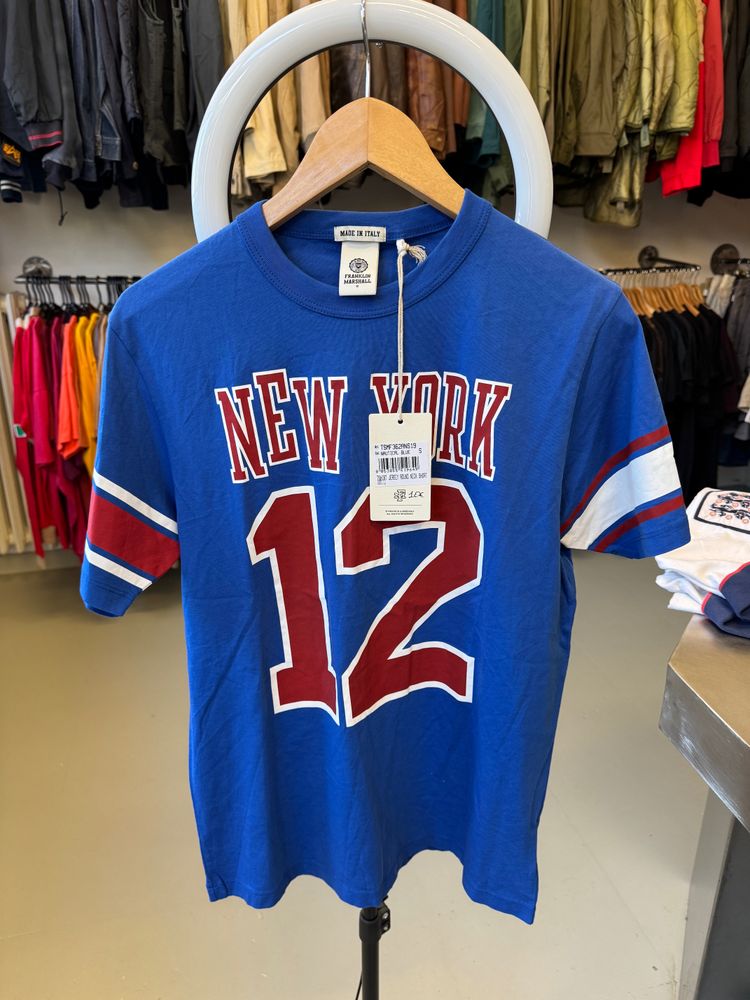 Blue T-Shirt With New York 12 Print