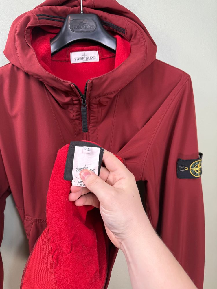 Stone Island Red Soft Shell Jacket 4