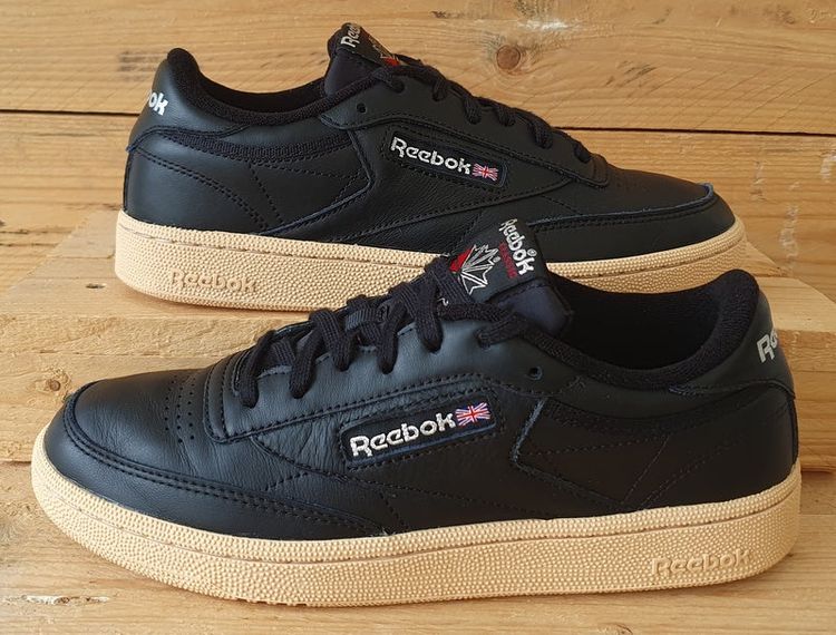 Vintage Trainers Reebok Classic Club C 85 Low Leather Trainers UK6/US8.5/EU39 DV7266 Black product image