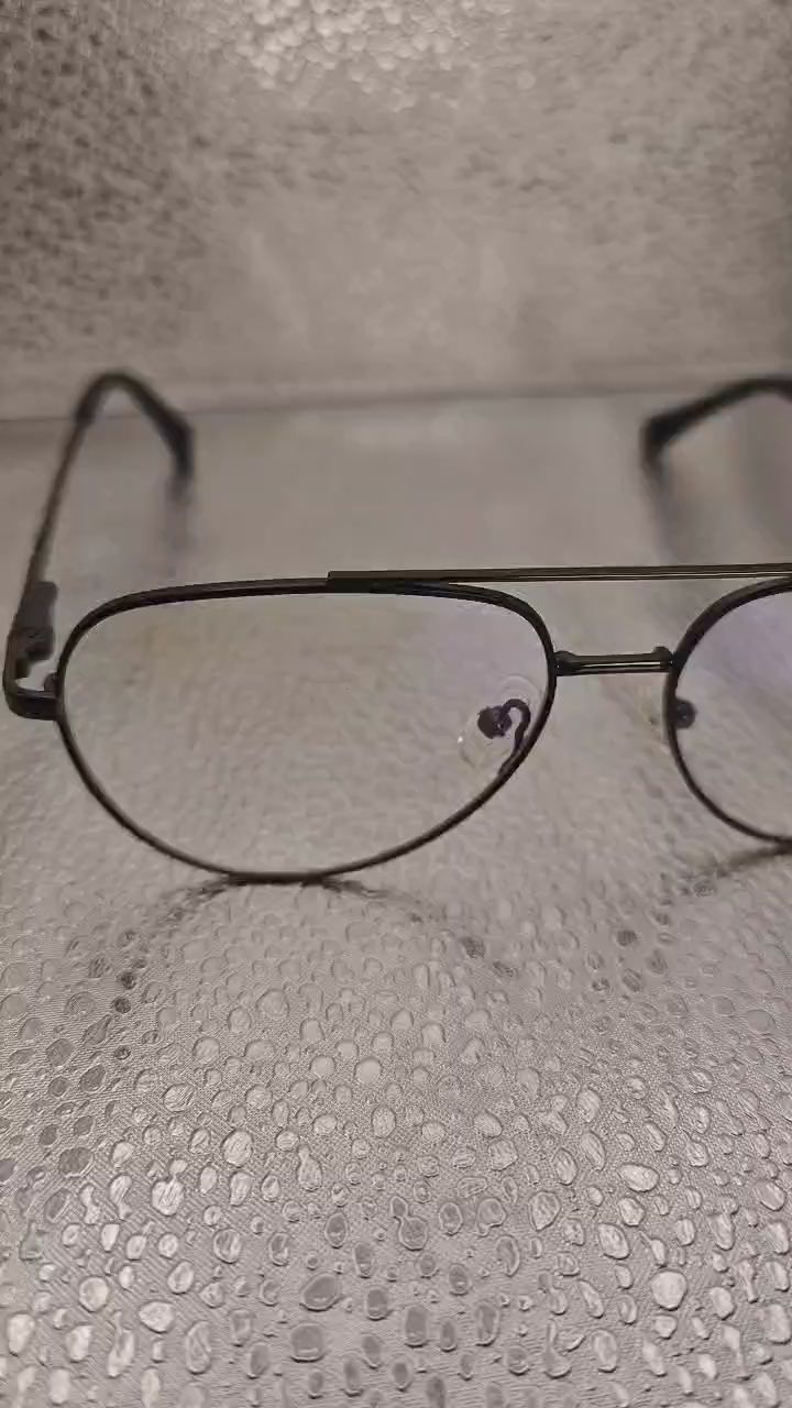 Oval Black Eyeglasses with Blue Light Blocking Lenses | Vintage Metal Frame Unisex | 55□14-143 image 1