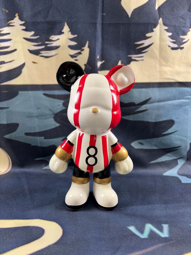 Striped Number 8 Bear Figurine