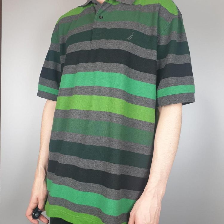 Nautica Vintage Green Striped Nautica Polo shirt product image
