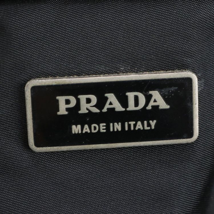 Prada Nylon Black Logo Boston Duffle 2 way Travel Bag image 11