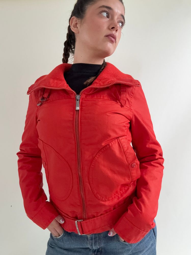 Immagine di Diesel Red Bomber Jacket (S) 3