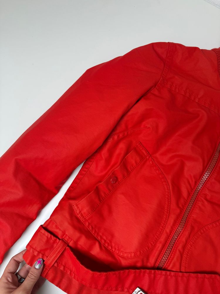 Immagine di Diesel Red Bomber Jacket (S) 7