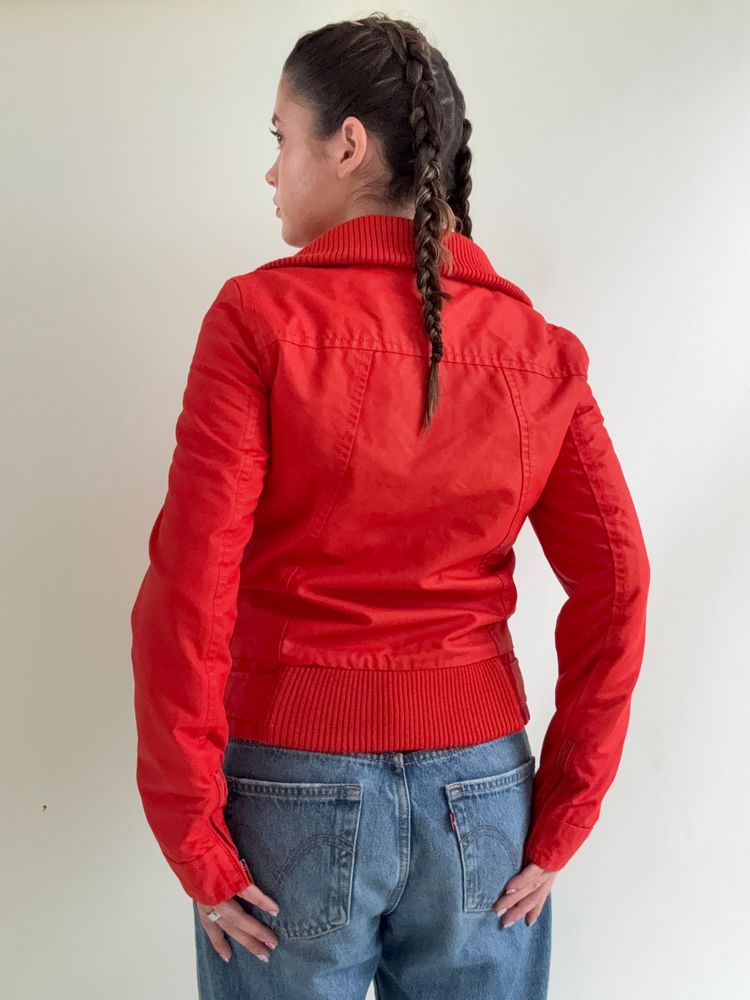 Immagine di Diesel Red Bomber Jacket (S) 10