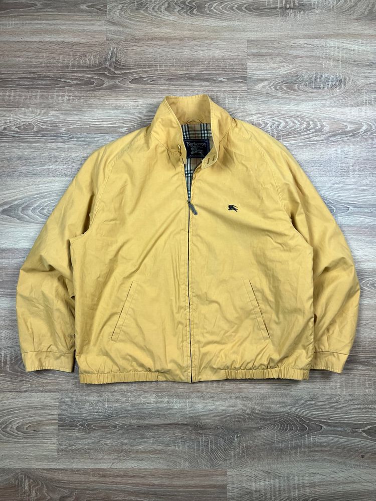 Burberry Vintage 90s Yellow Burberry Quilted Harrington Jacket (XL) product image