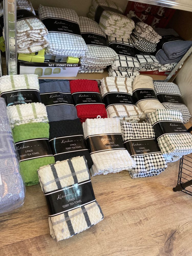 3 Pack Terry Tea Towels x 5 packs 