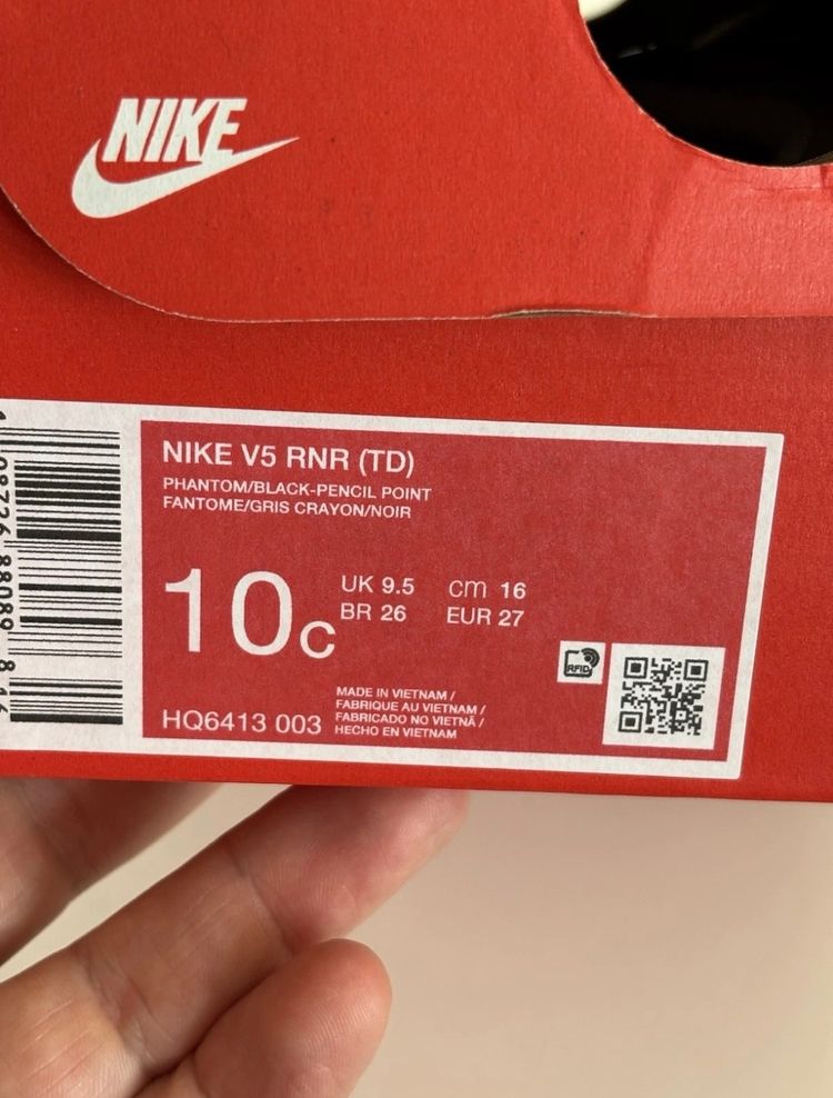 Nike V5 Rnr (Td) Kids Sneakers 8