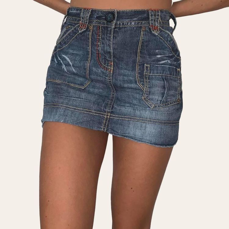 Vintage Next Denim Cargo Skirt image 2