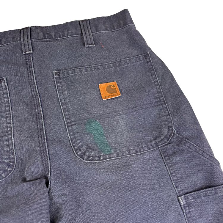 Carhartt Carpenter Workwear Dungaree Fit Trousers Navy Blue imagen 9