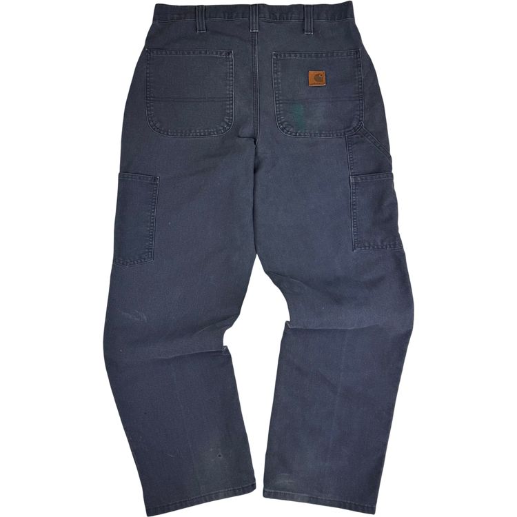 Carhartt Carpenter Workwear Dungaree Fit Trousers Navy Blue imagen 1