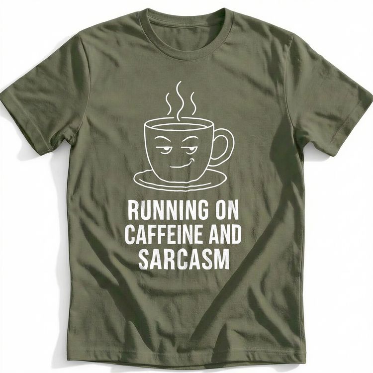 Caffeine Sarcasm T-Shirt EU 4