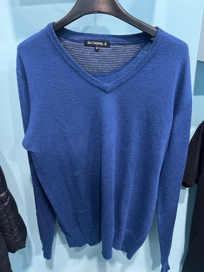 Best Company Blue V-Neck Sweater