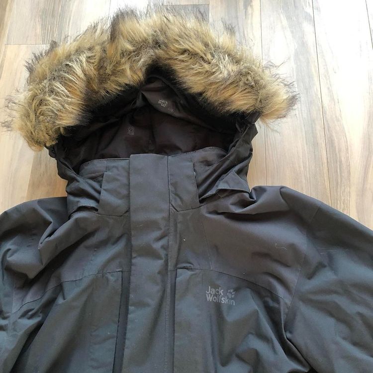 *VINTAGE* Jack Wolfskin Canyon Parka Jacket 'Grey Glacier, XL, Black image 3