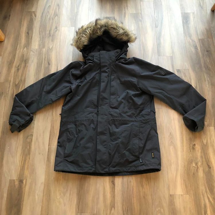 *VINTAGE* Jack Wolfskin Canyon Parka Jacket 'Grey Glacier, XL, Black
