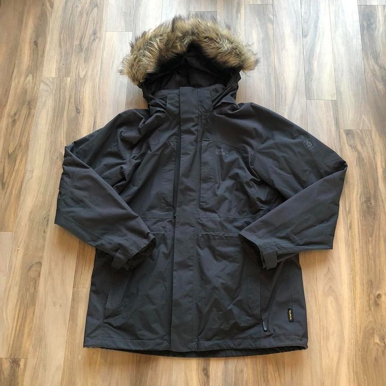 *VINTAGE* Jack Wolfskin Canyon Parka Jacket 'Grey Glacier, XL, Black image 2