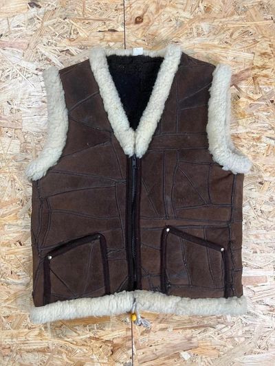 Brown Shearling Vest